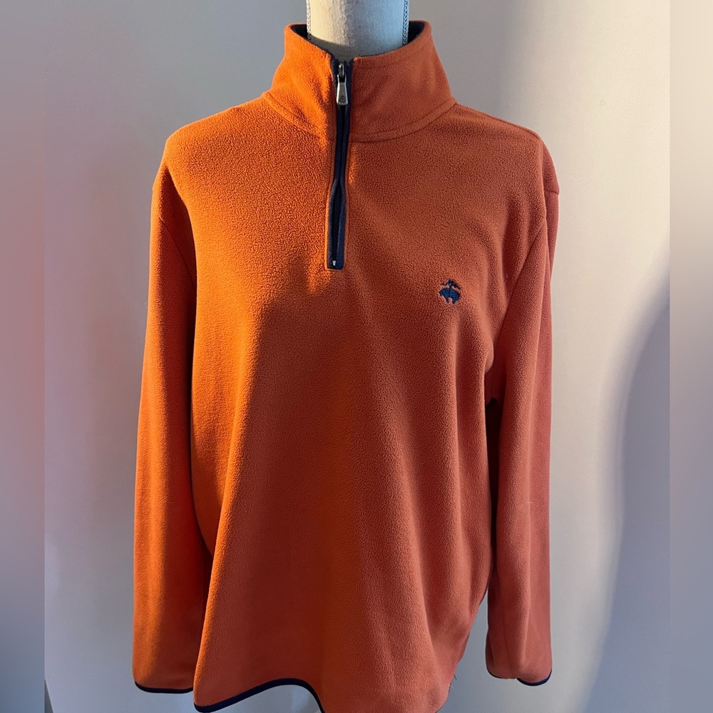 Brooks Brothers size L half zip orange